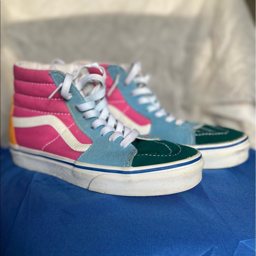 Vans Sk8-Hi Suede Canvas Bright Shoe 4.5